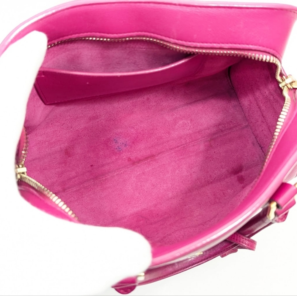 ✨️💎Authentic YSL Yves Saint Laurent Baby cabas Hot Pink Crossbody Bag - Picture 13 of 16
